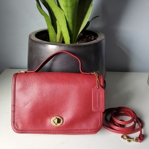 Vintage Coach red Casino crossbody